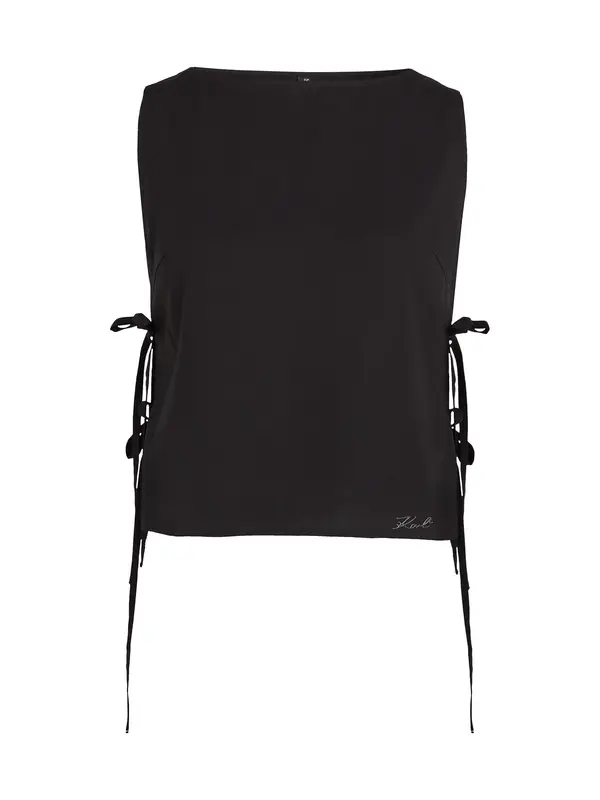 Karl Lagerfeld Karl Lagerfeld Top  crna / bijela