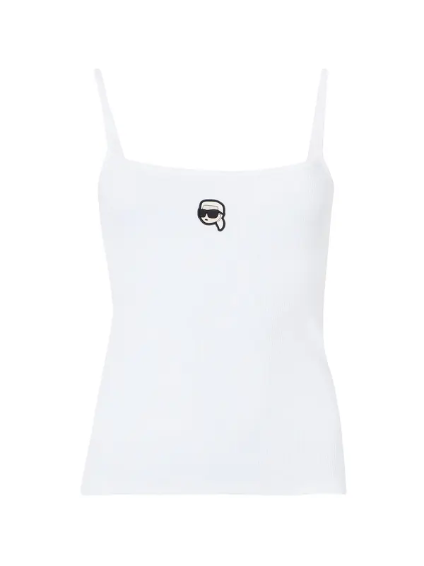 Karl Lagerfeld Karl Lagerfeld Top 'Ikon'  boja pijeska / crna / bijela