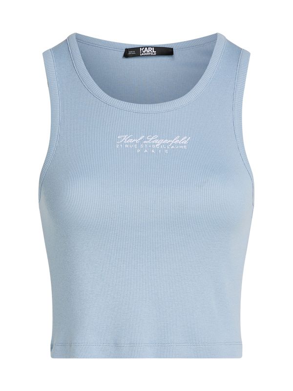 Karl Lagerfeld Karl Lagerfeld Top s naramenicama 'Hotel'  golublje plava / bijela