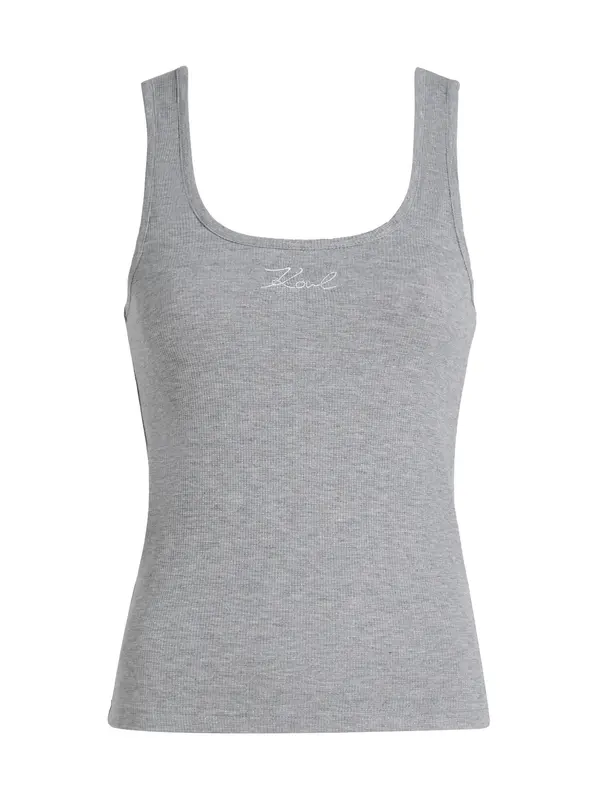 Karl Lagerfeld Karl Lagerfeld Top  siva / bijela
