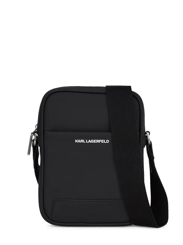 Karl Lagerfeld Karl Lagerfeld Torba preko ramena 'Essential'  crna / bijela