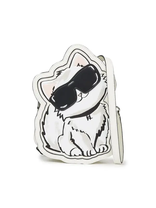 Karl Lagerfeld Karl Lagerfeld Torba preko ramena 'Ikon Choupette'  pastelno roza / crna / bijela