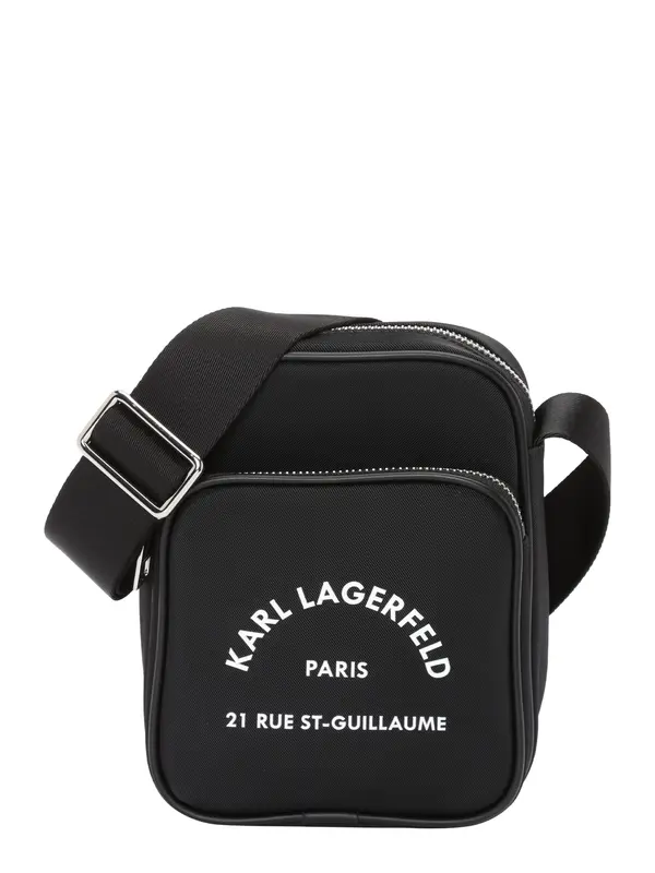 Karl Lagerfeld Karl Lagerfeld Torba preko ramena 'Rue St-Guillaume'  crna / bijela