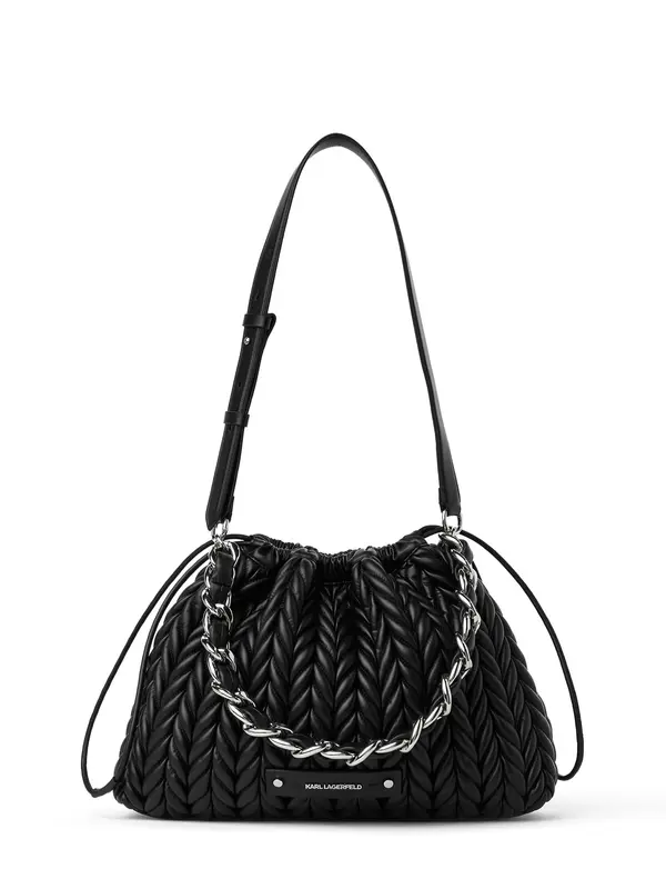 Karl Lagerfeld Karl Lagerfeld Torba za na rame 'Weave'  crna