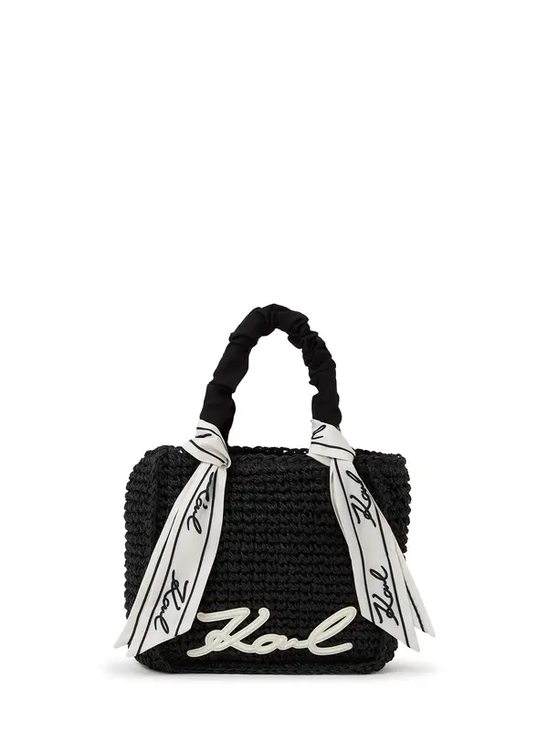 Karl Lagerfeld Karl Lagerfeld Torba za plažu  crna / bijela