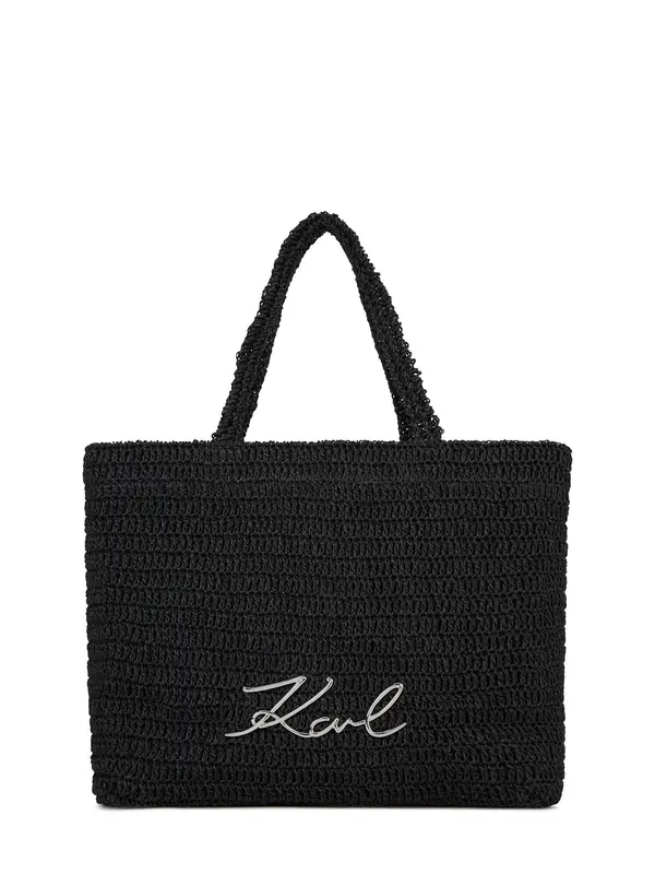 Karl Lagerfeld Karl Lagerfeld Torba za plažu 'K/Signature'  crna