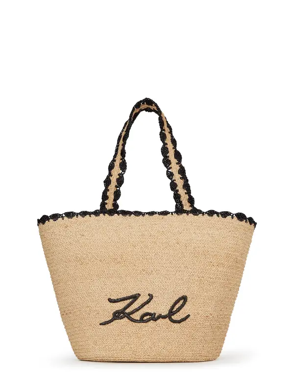 Karl Lagerfeld Karl Lagerfeld Torba za plažu 'Scallop Beach'  bež / crna