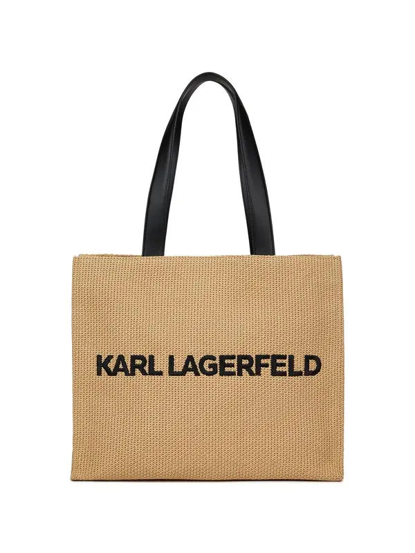 Karl Lagerfeld Karl Lagerfeld Torba za plažu  tamno bež / crna