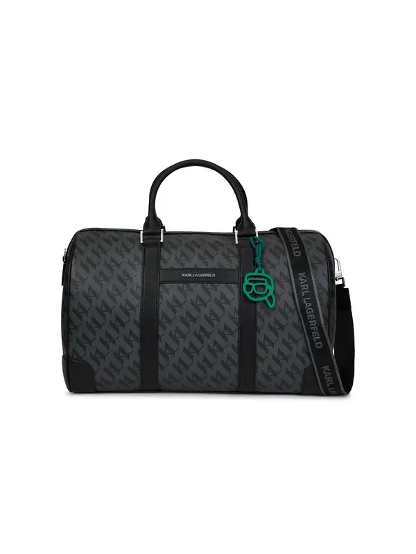 Karl Lagerfeld Karl Lagerfeld Vikend torba 'Ikon'  kameno siva / crna