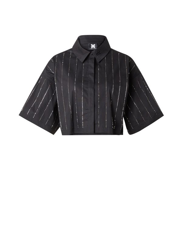 Karo Kauer Karo Kauer Bluza  crna / srebro