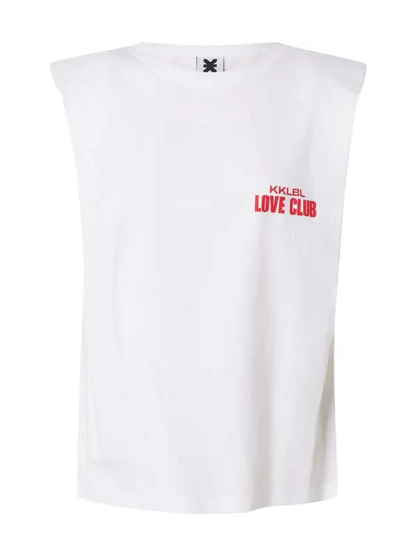 Karo Kauer Karo Kauer Majica 'Love Club'  crvena / bijela