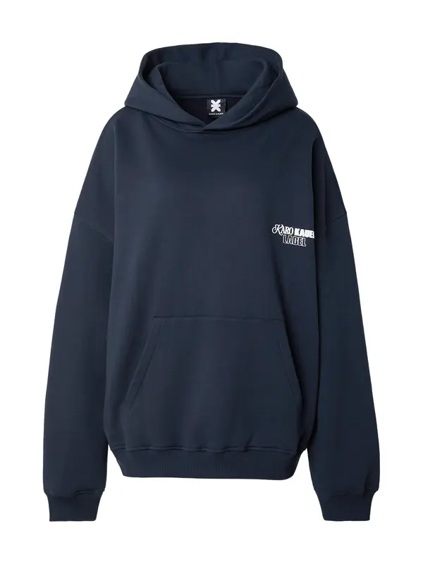 Karo Kauer Karo Kauer Sweater majica 'No Hustle'  mornarsko plava / bijela