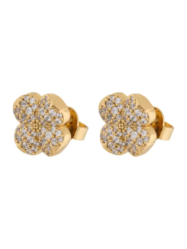 Kate Spade Kate Spade Naušnice  zlatna / prozirna
