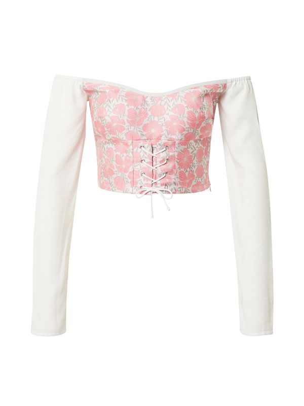 Katy Perry exclusive for ABOUT YOU Katy Perry exclusive for ABOUT YOU Bluza 'Kim'  roza / bijela