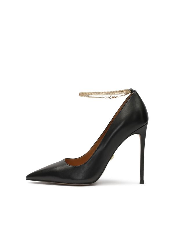 Kazar Kazar Cipele s potpeticom i otvorenom petom  crna