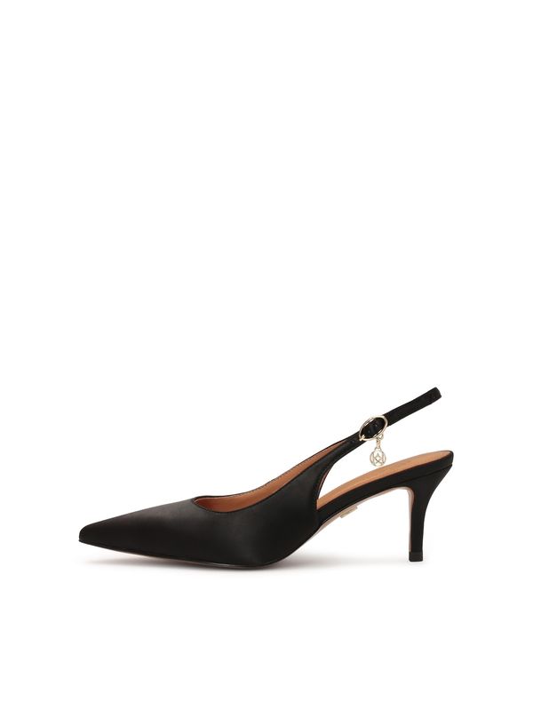 Kazar Kazar Cipele s potpeticom i otvorenom petom  crna
