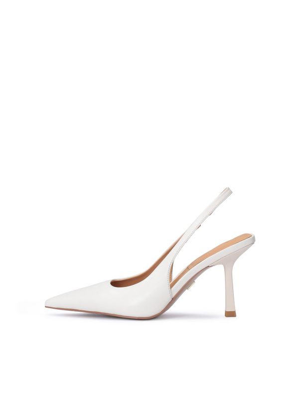 Kazar Kazar Cipele s potpeticom i otvorenom petom  prljavo bijela