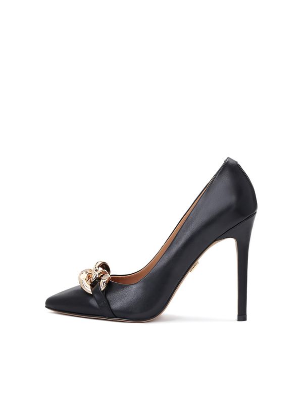 Kazar Kazar Cipele s potpeticom  zlatna / crna