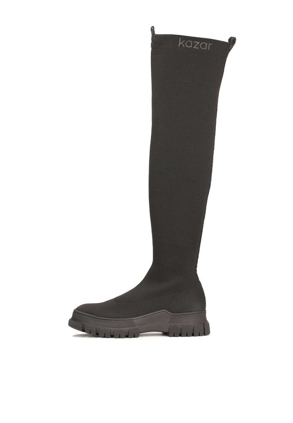 Kazar Kazar Čizme iznad koljena  tamo siva / crna