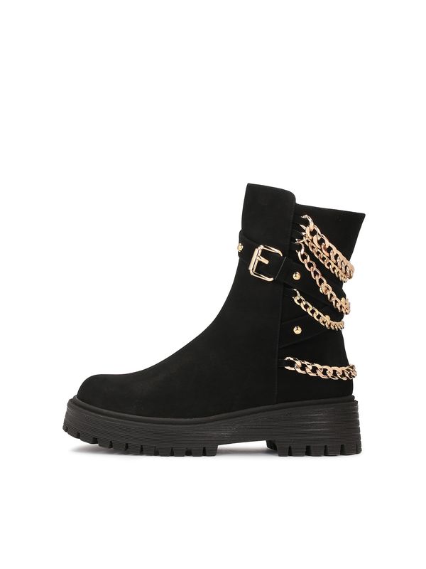 Kazar Kazar Čizmice  zlatna / crna