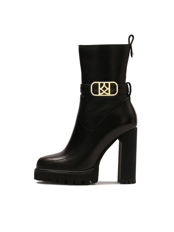 Kazar Kazar Čizmice  zlatna / crna