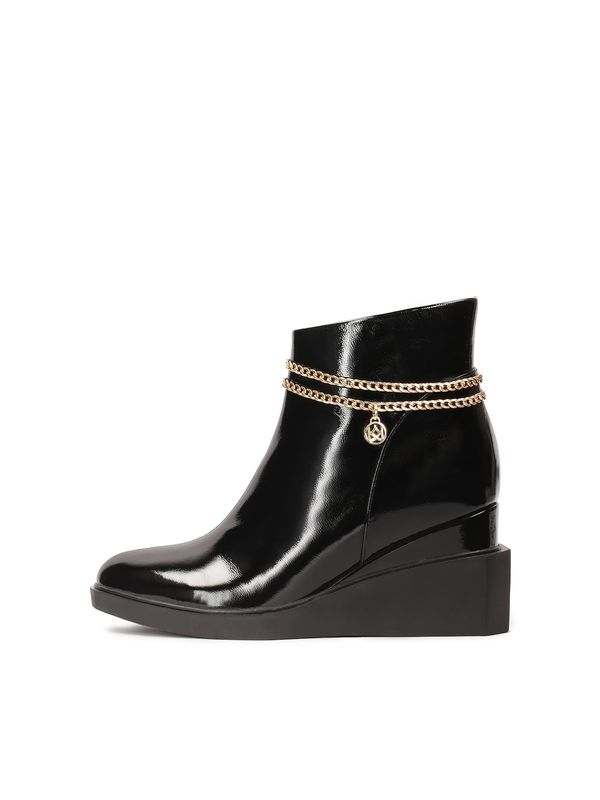 Kazar Kazar Čizmice  zlatna / crna