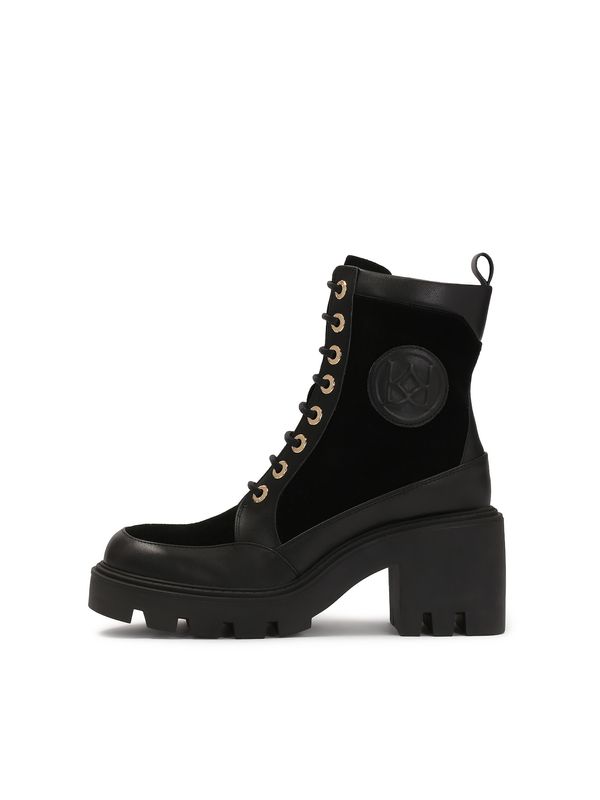 Kazar Kazar Gležnjače na vezanje  crna