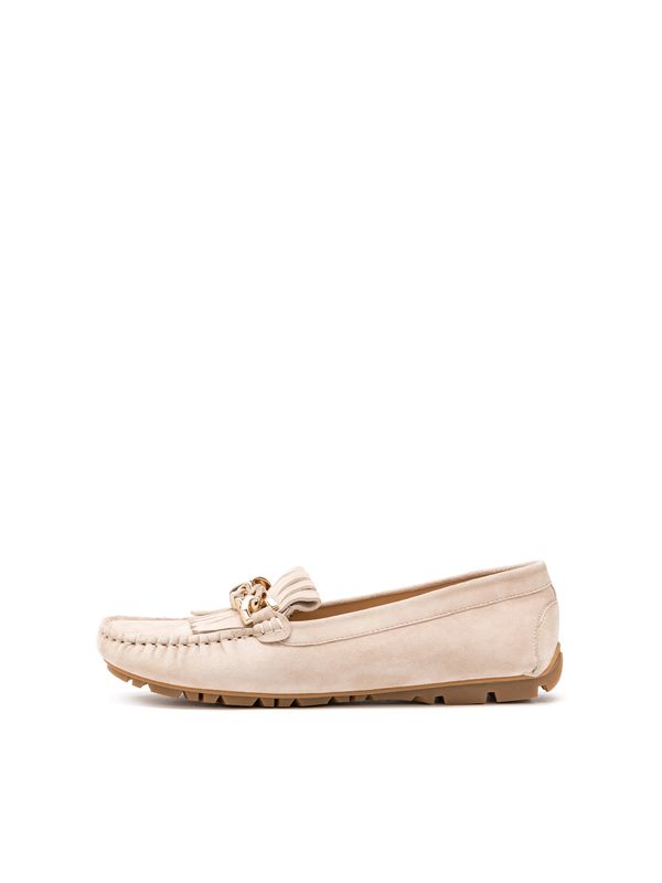 Kazar Kazar Mokasinke  bež / zlatna