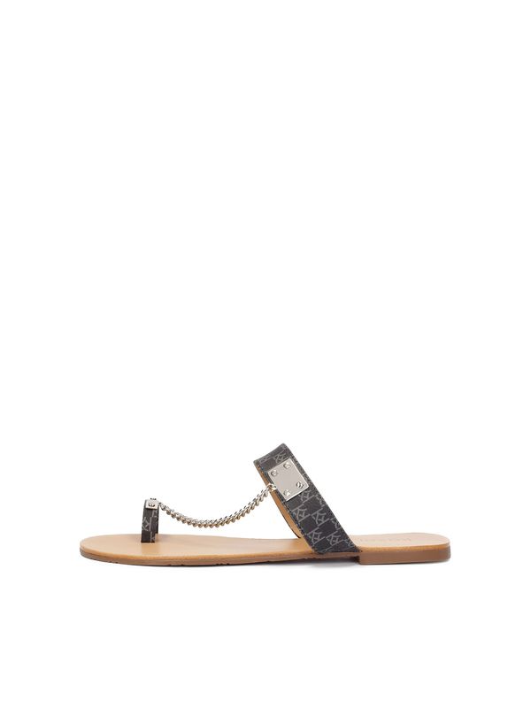 Kazar Kazar Natikače s potpeticom  bež / siva / srebro