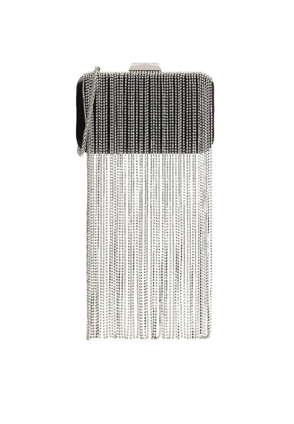 Kazar Kazar Pismo torbica  crna / srebro