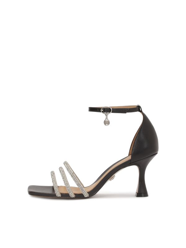 Kazar Kazar Sandale  crna / srebro