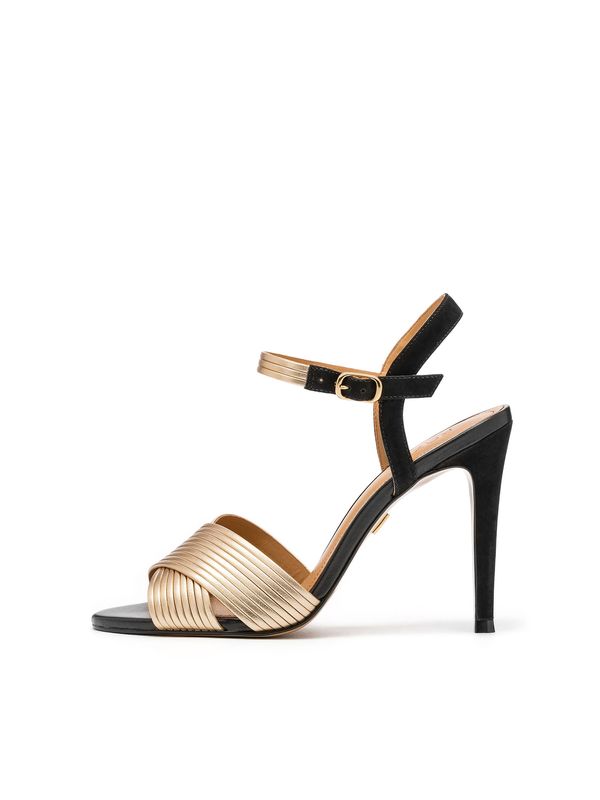 Kazar Kazar Sandale  zlatna / crna