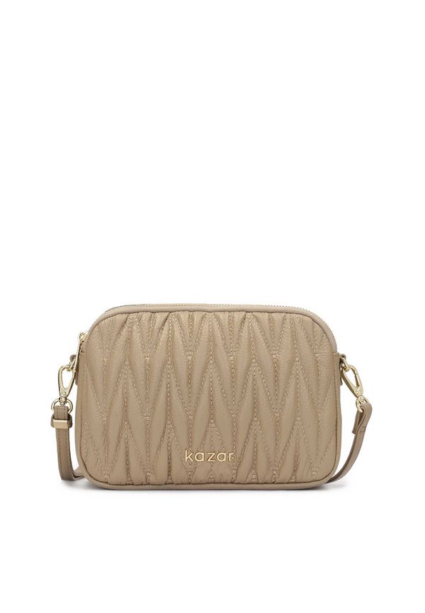 Kazar Kazar Torba preko ramena  tamno bež / zlatna