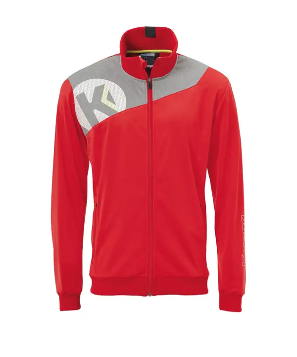 KEMPA KEMPA Sportski gornji dio trenirke  siva / crvena / bijela