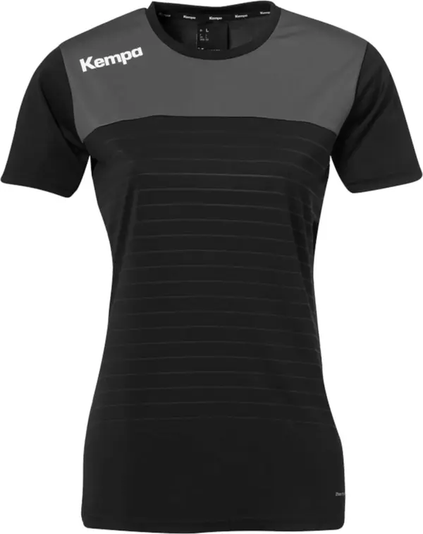 KEMPA KEMPA Tehnička sportska majica  siva / crna / bijela