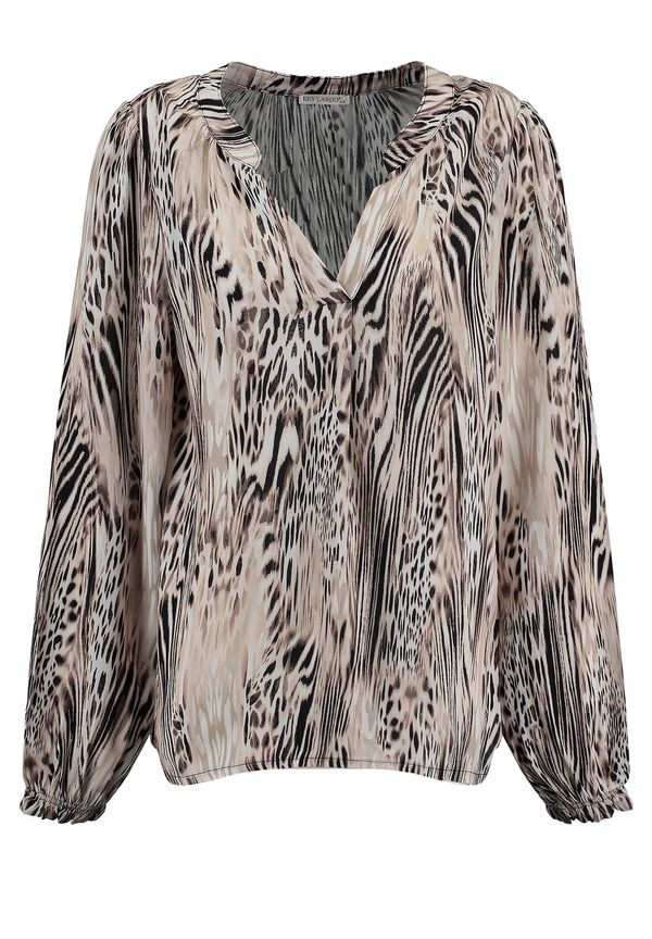 Key Largo Key Largo Bluza 'Roots'  bež / svijetlobež / crna