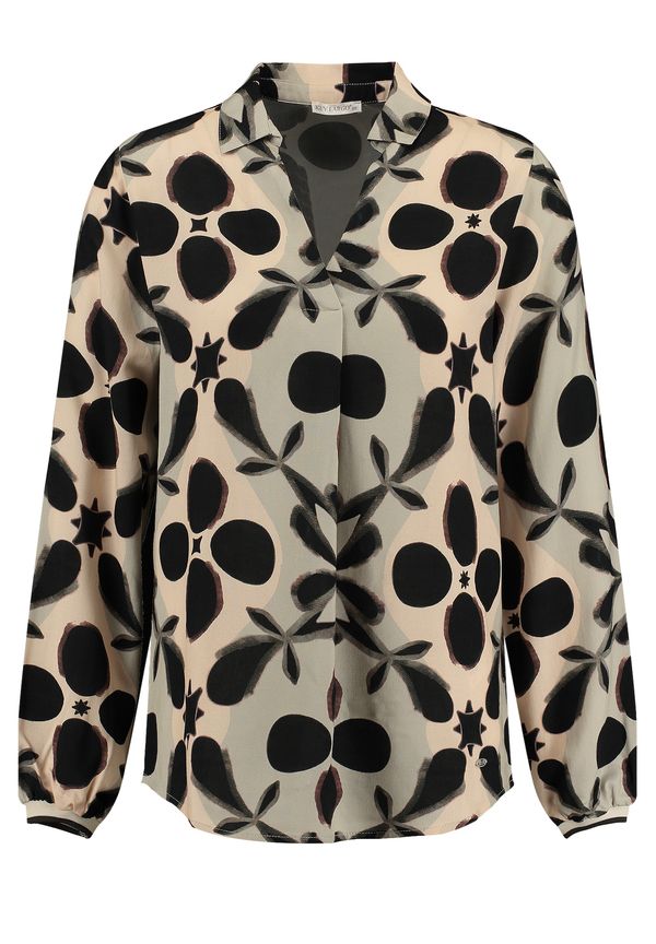 Key Largo Key Largo Bluza 'RUSH'  bež / čokolada / kaki / crna