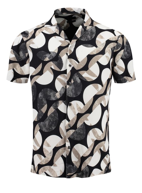 Key Largo Key Largo Košulja  bež / siva / crna / bijela