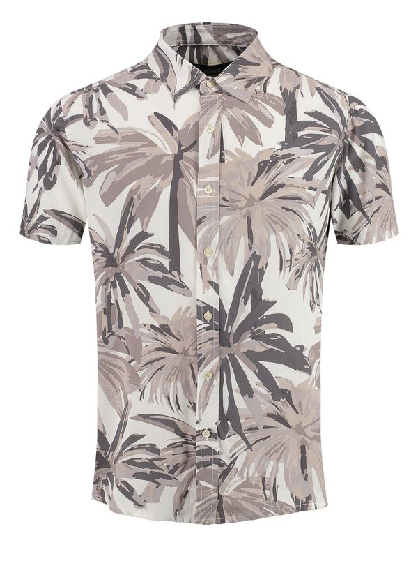 Key Largo Key Largo Košulja 'MSH CASA'  bež / siva / bijela