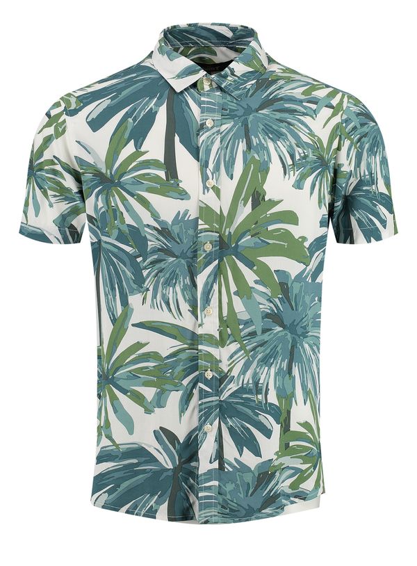 Key Largo Key Largo Košulja 'MSH CASA'  zelena / bijela