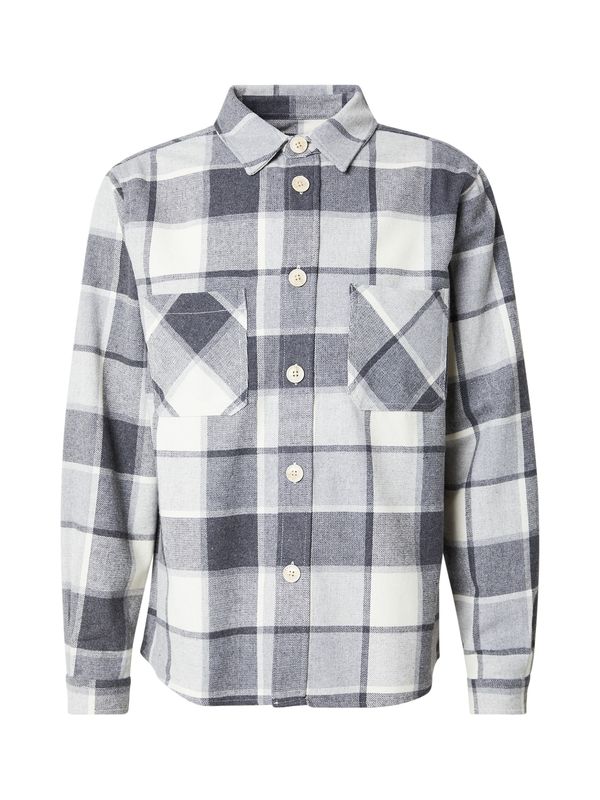 Key Largo Key Largo Košulja 'PALERMO'  siva / tamo siva / bijela