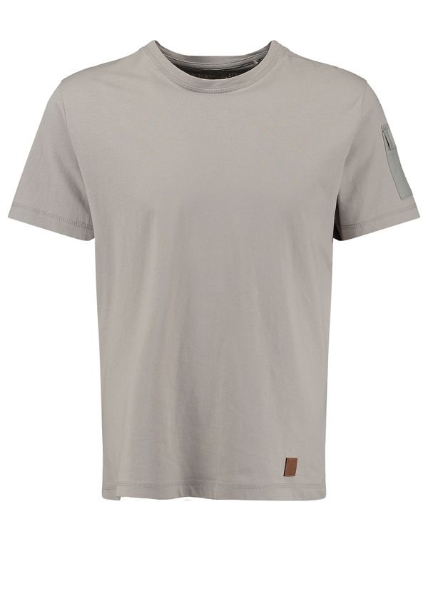 Key Largo Key Largo Majica 'Cover'  siva / prljavo bijela