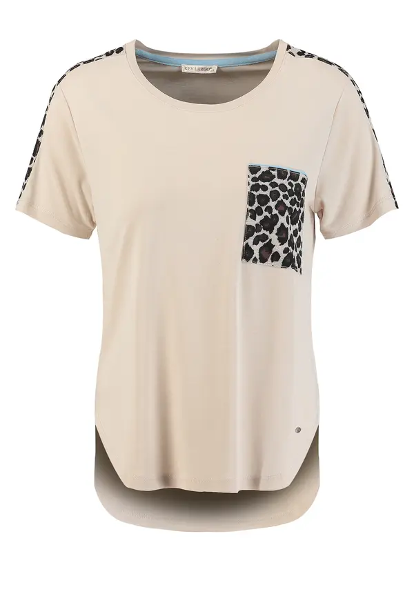 Key Largo Key Largo Majica 'Kitty'  nude / crna