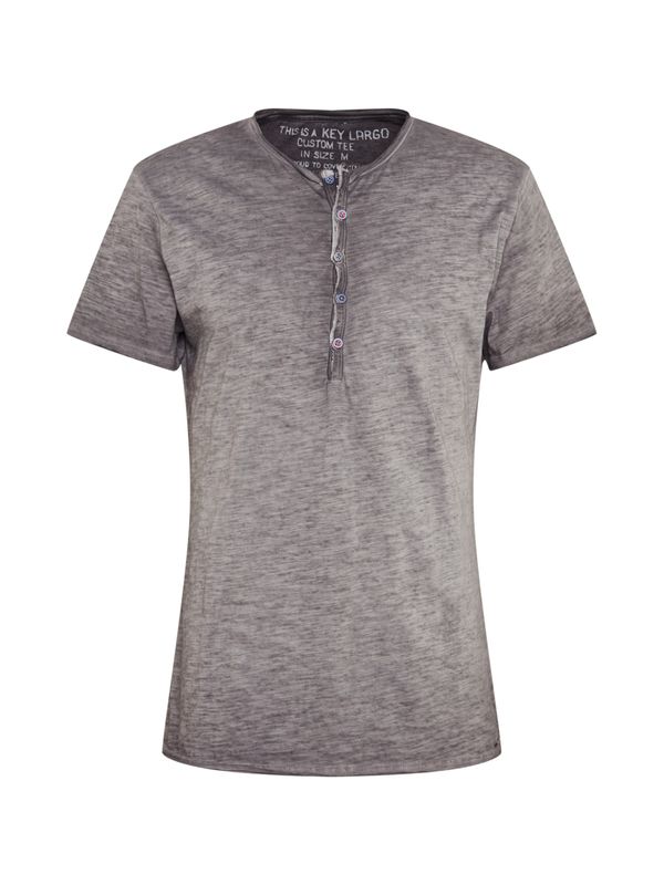 Key Largo Key Largo Majica 'Lemonade'  tamo siva