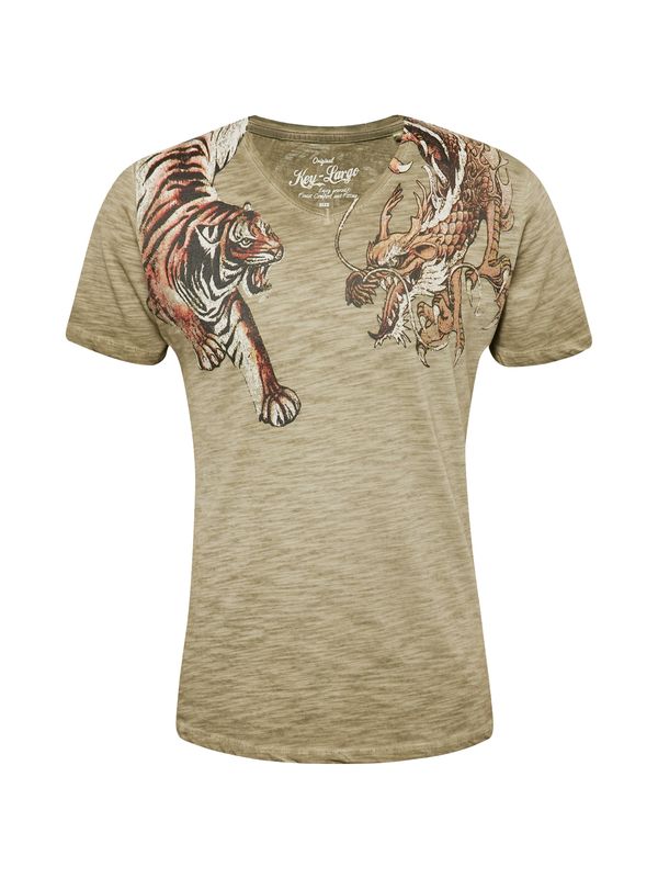 Key Largo Key Largo Majica  maslinasta / crvena / crna / bijela