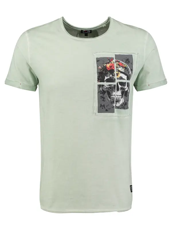 Key Largo Key Largo Majica  menta / crna