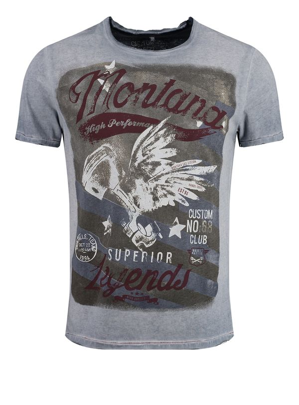 Key Largo Key Largo Majica 'MONTANA'  kameno siva / miks boja