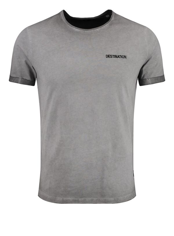 Key Largo Key Largo Majica 'MT DESTINATION'  siva / crna