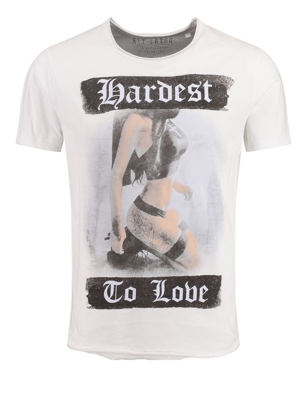 Key Largo Key Largo Majica 'MT LEVEL'  bež / plava / crna / bijela