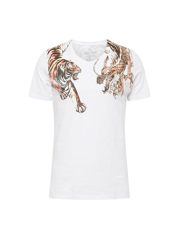 Key Largo Key Largo Majica  svijetlosmeđa / crna / bijela